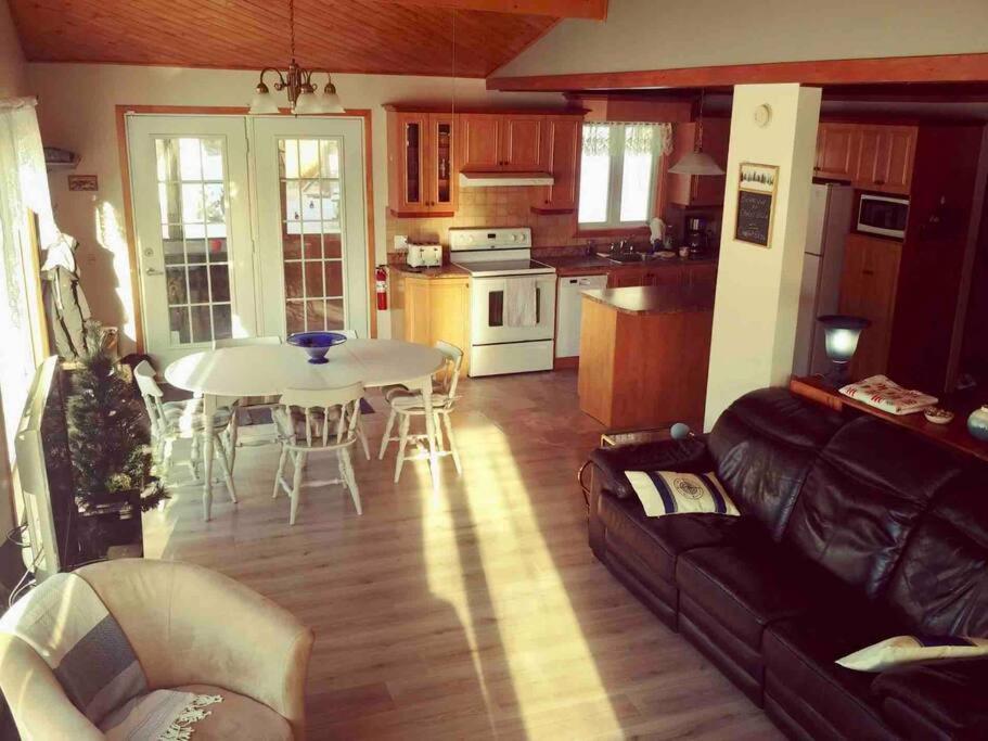 Le Chalet Bleu, Aux Pieds Des Monts-Valin Saint-David-de-Falardeau Extérieur photo