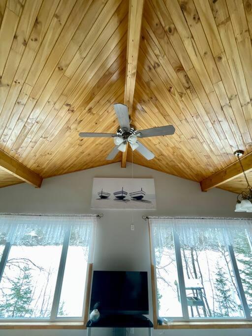 Le Chalet Bleu, Aux Pieds Des Monts-Valin Saint-David-de-Falardeau Extérieur photo