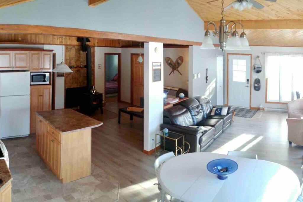 Le Chalet Bleu, Aux Pieds Des Monts-Valin Saint-David-de-Falardeau Extérieur photo